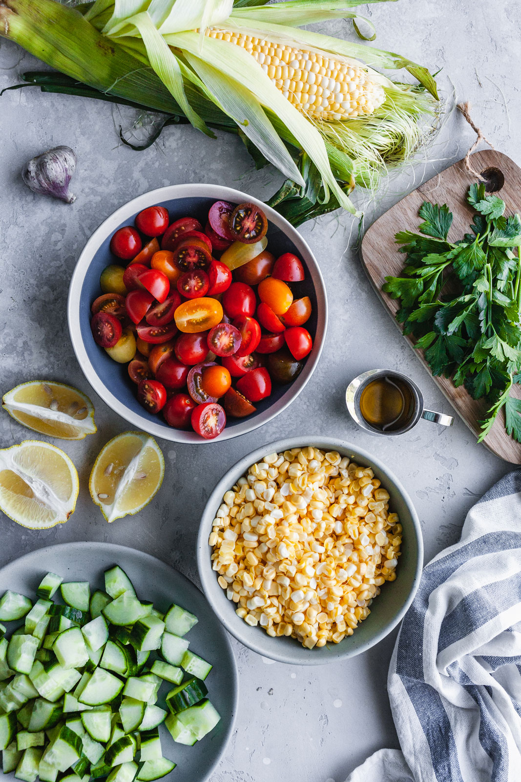 Skillet Corn With Farro Salad