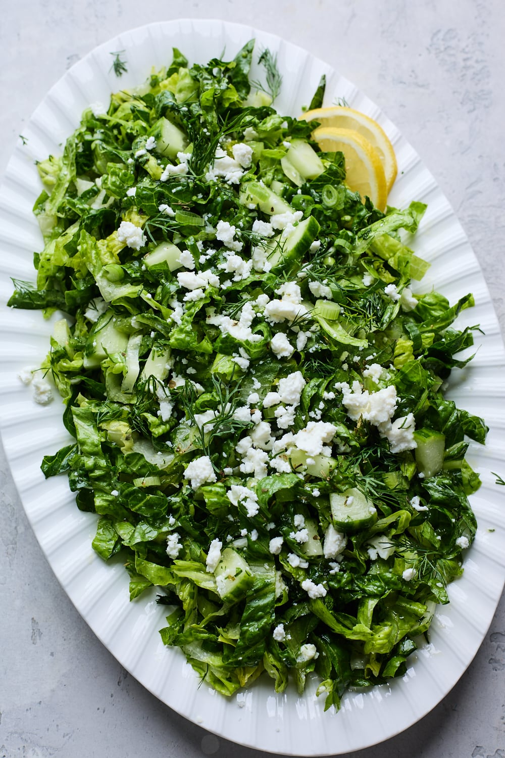 Classic Greek Lettuce Salad