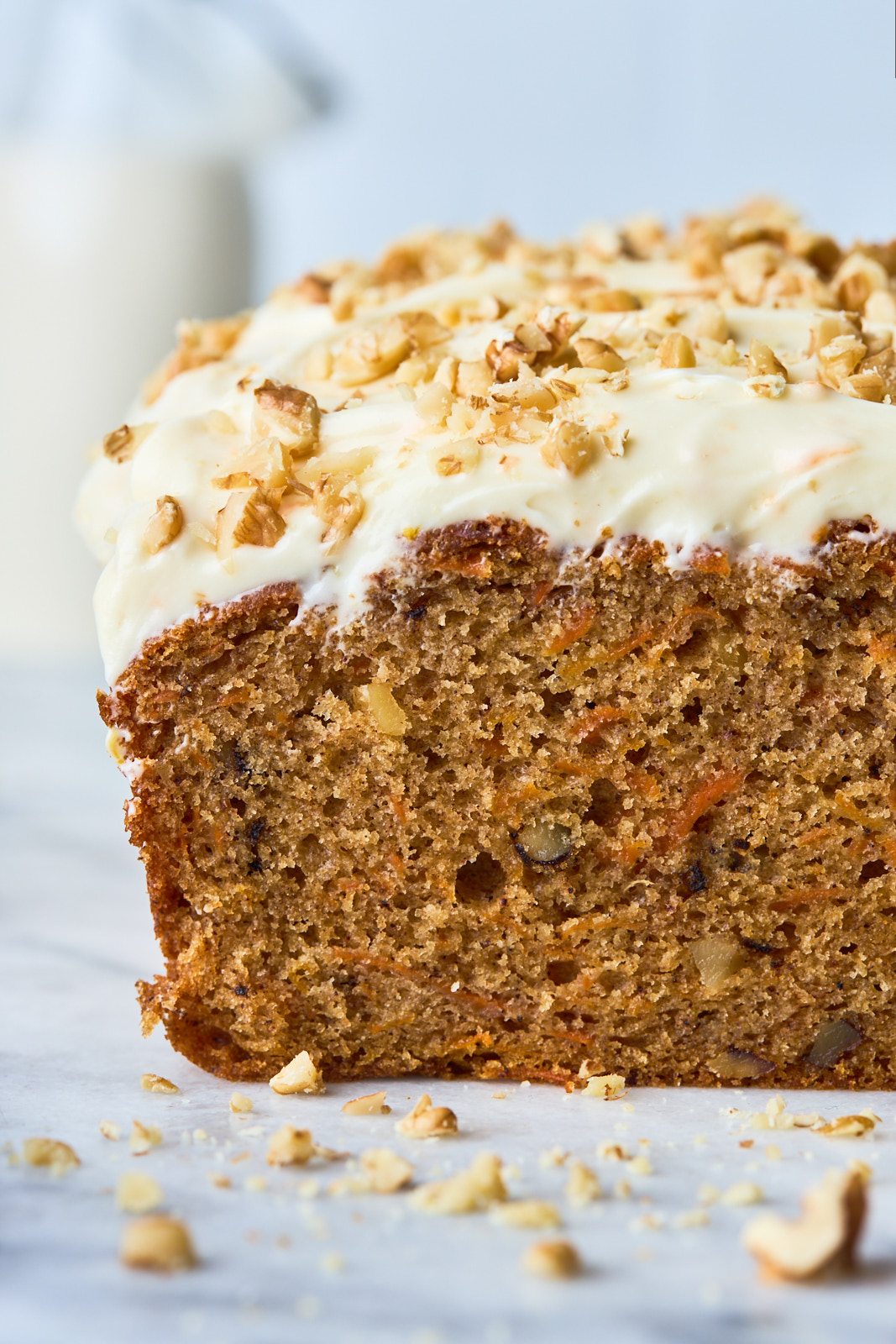 Close look at Carrot Cake Loaf