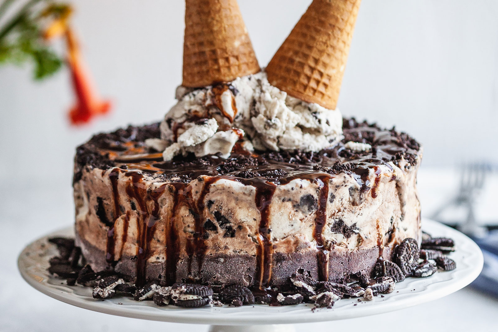 Oreo Ice Cream Cake - Eating Gluten and Dairy Free