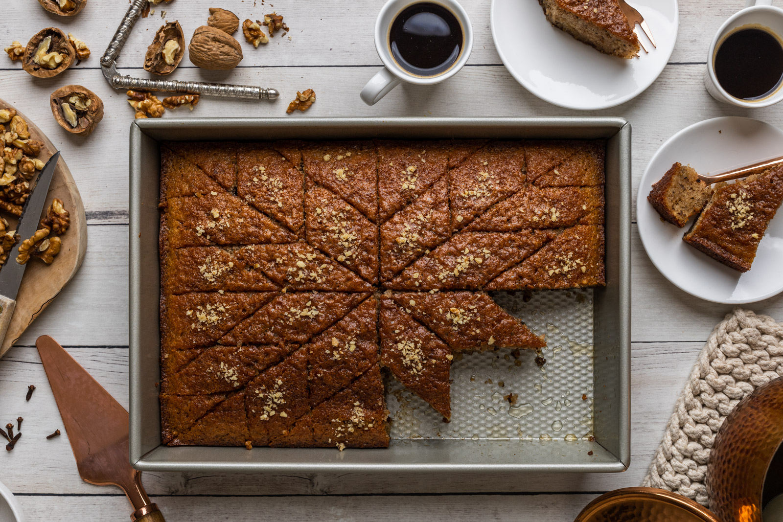 Karithopita (Greek Walnut Cake)