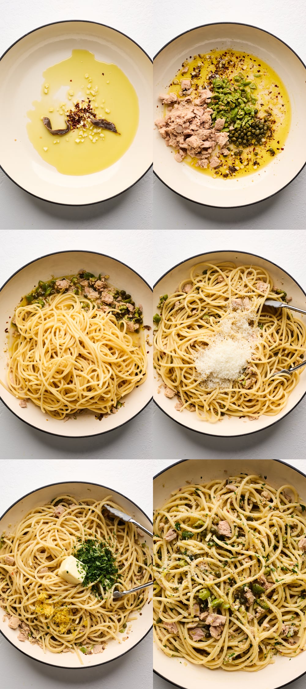 Simple Lemony Tuna Bucatini in 6 steps