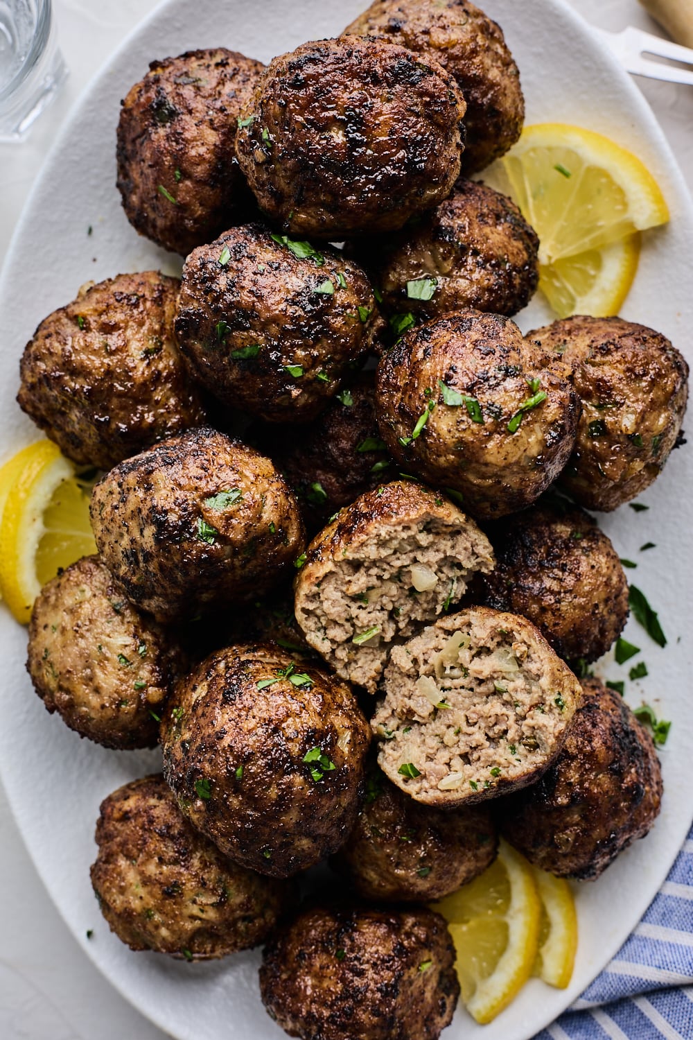 Greek Meatballs On a plate