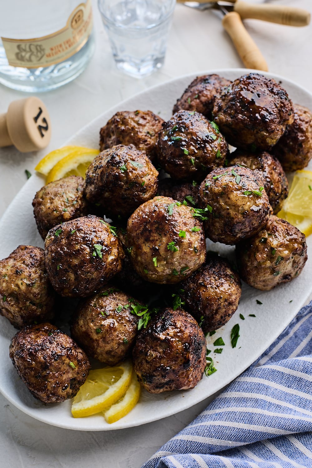 Greek Meatballs Ready to Serve