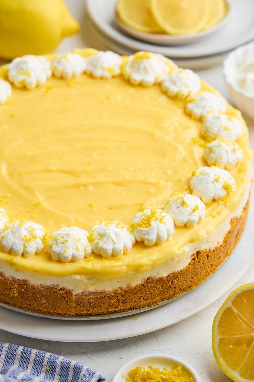 Easy No Bake Lemon Cheesecake