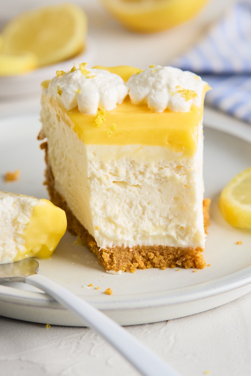 Easy No Bake Lemon Cheesecake