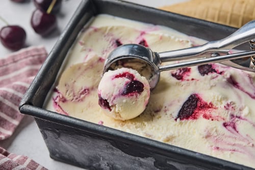 No Churn Cherry Ice Cream