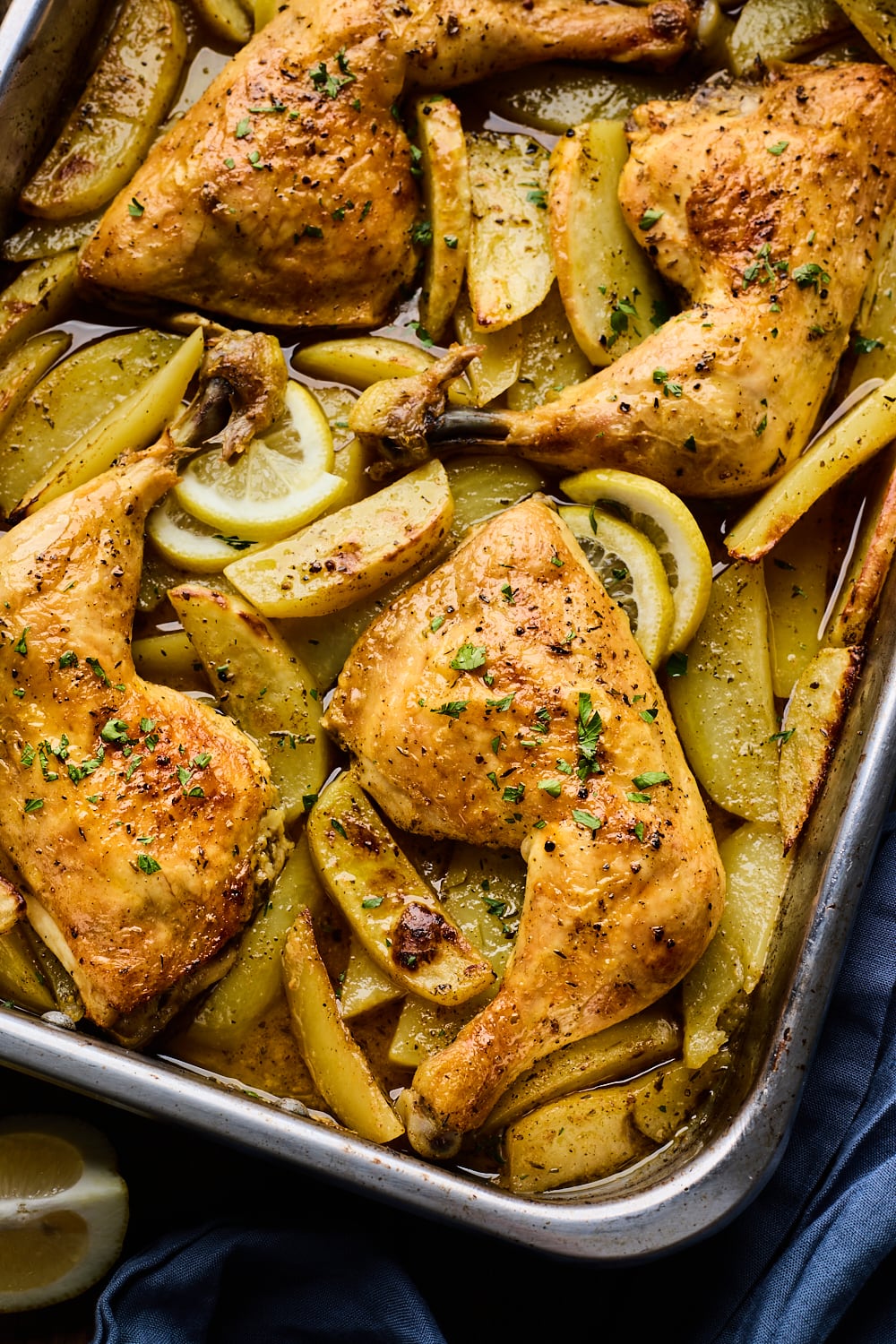 One Pan Greek Lemon Chicken and Potatoes