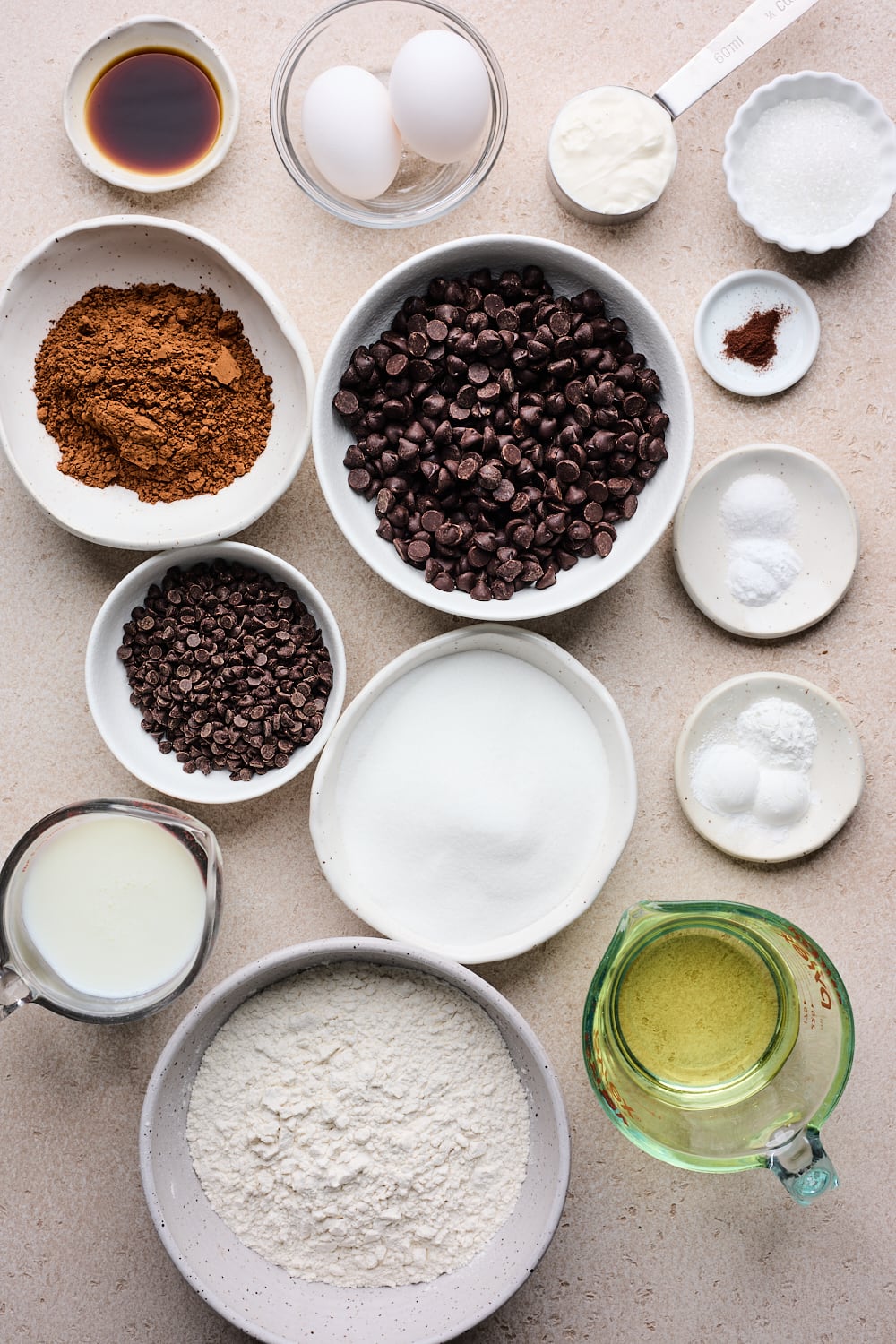 Double Chocolate Muffin Ingredients