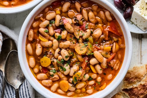 Greek White Bean Soup (Fasolada)