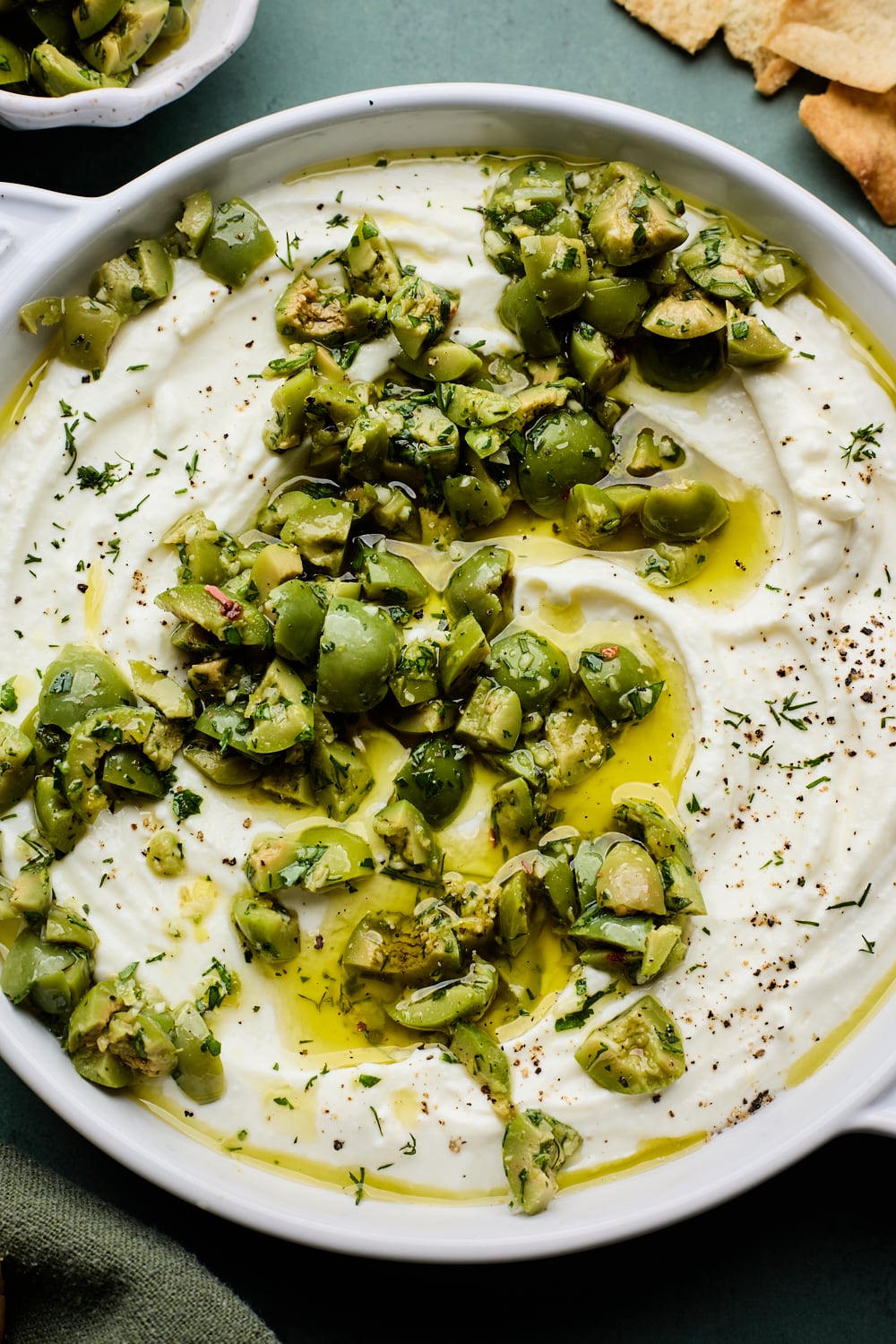 Marinated Olives With Whipped Feta