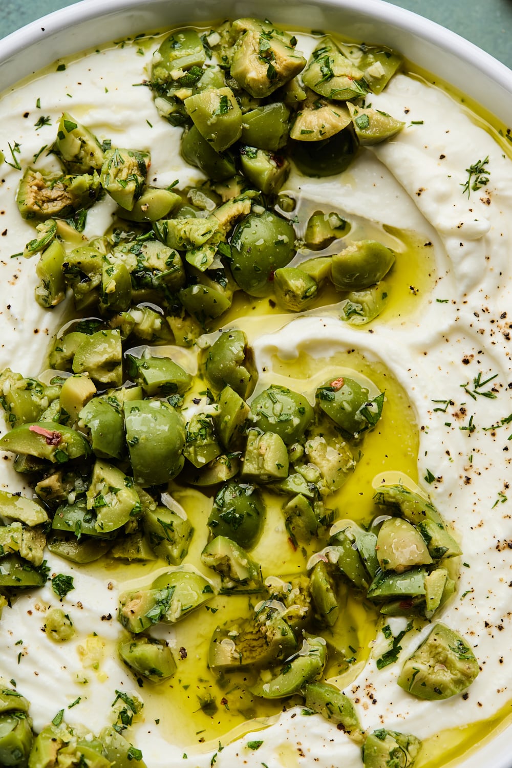 Marinated Olives With Whipped Feta