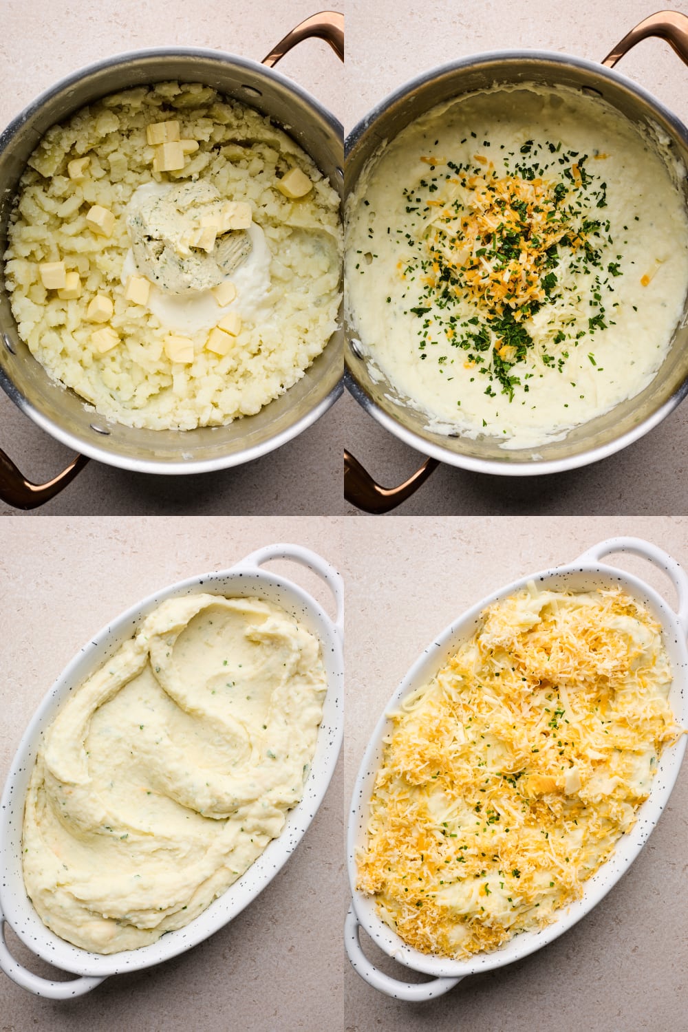 Baked Cheesy Mashed Potatoes