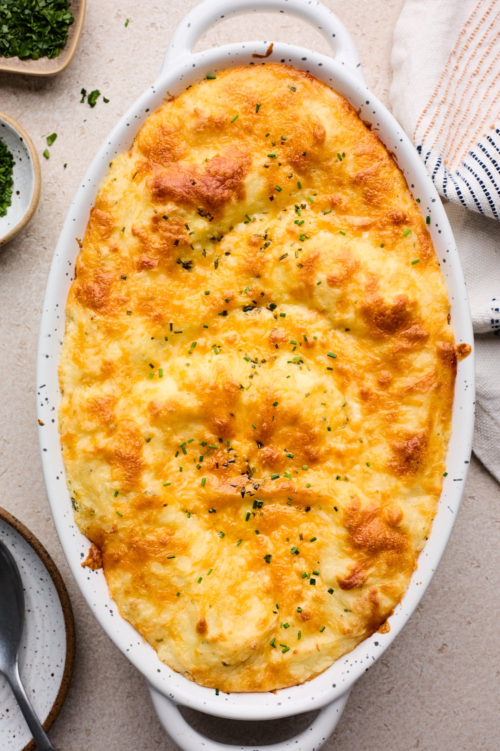 Baked Cheesy Mashed Potatoes