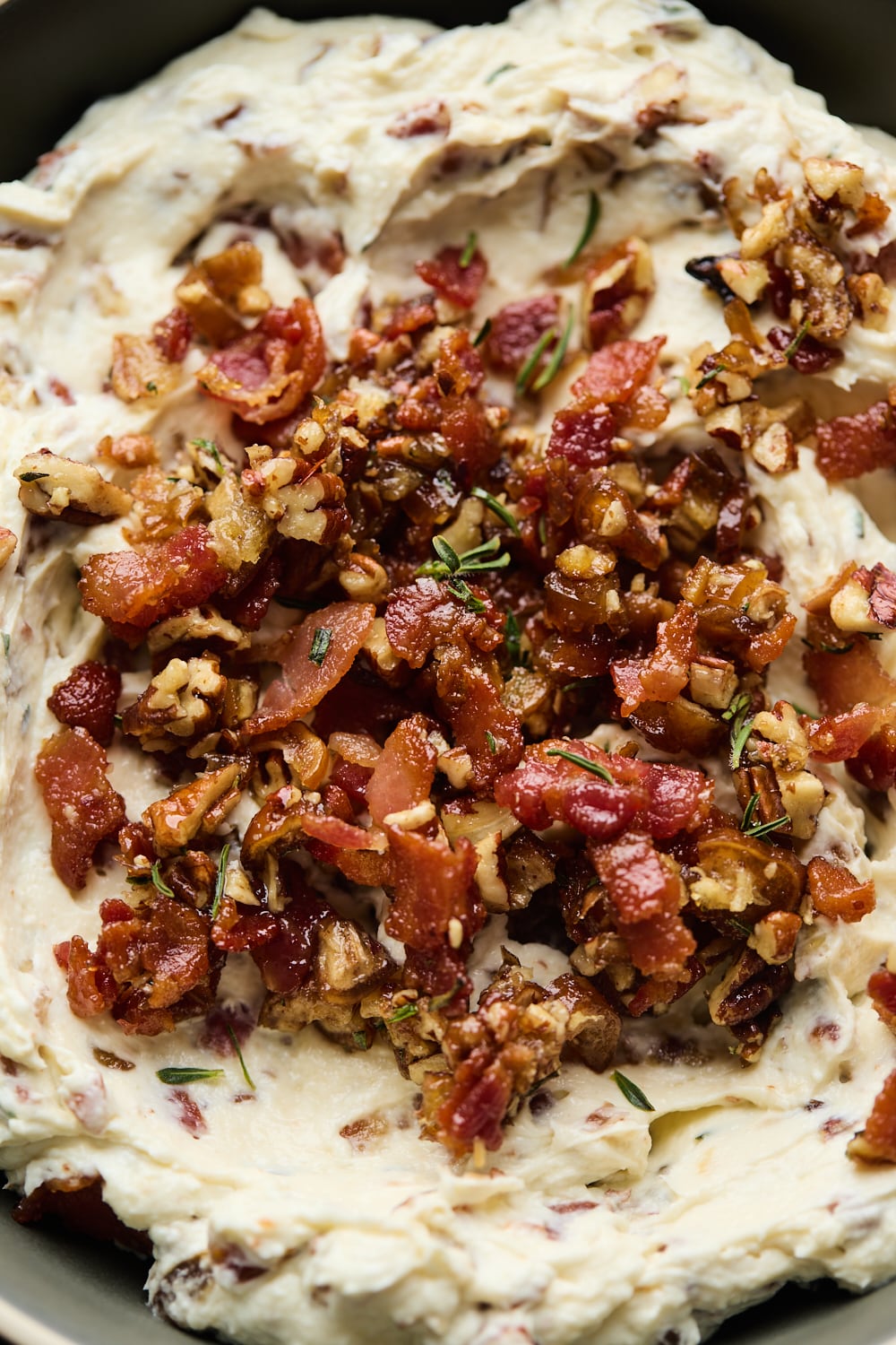 Creamy Bacon Date Goat Cheese Dip