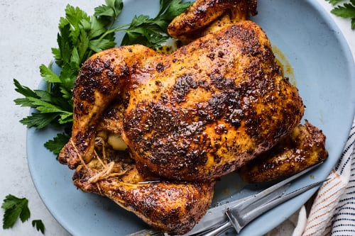 Oven Roasted Rotisserie Style Chicken