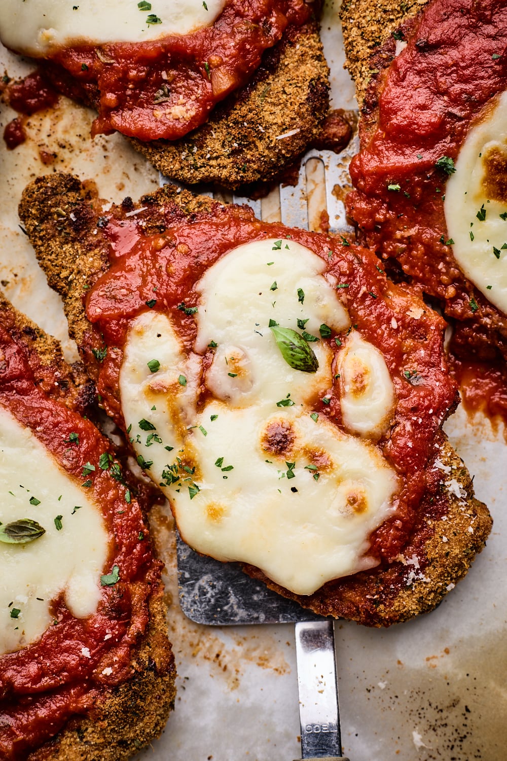 Easy Baked Sheet Pan Chicken Parmesan