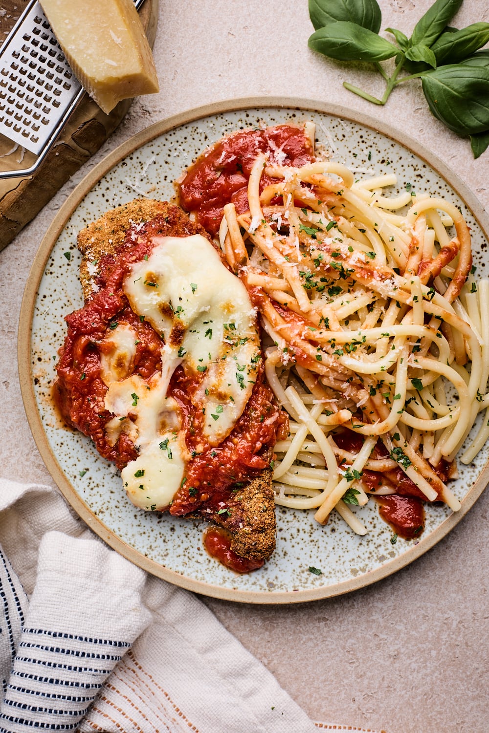 Easy Baked Sheet Pan Chicken Parmesan