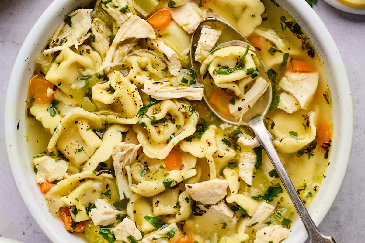 Chicken Tortellini Soup