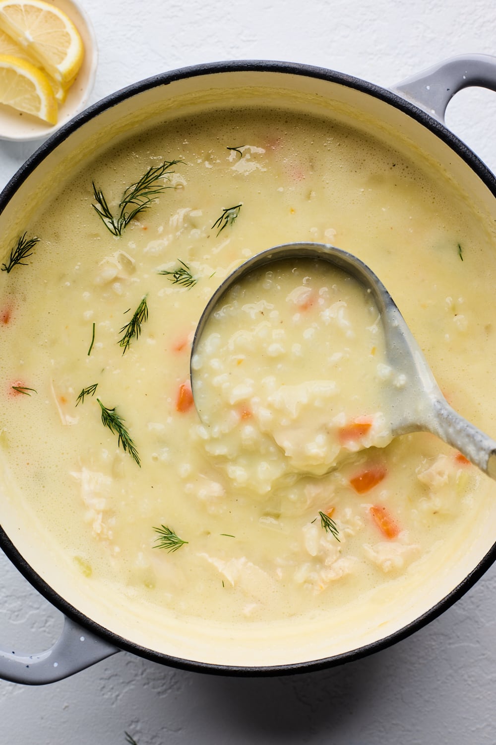 Quick Greek Lemon Chicken Soup (Avgolemono)